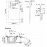 Душевой поддон из стеклопластика WasserKRAFT Elbe 120x80 74T06 Черный матовый