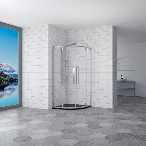 Душевой уголок RGW Stilvoll SV-53 80х80 06325388-11 профиль Хром стекло прозрачное