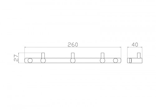 Вешалка для полотенец Wonzon &amp; Woghand WW-9380-3 цвет Хром