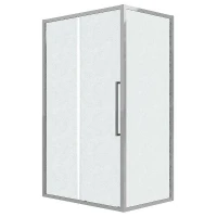 Душевой уголок Grossman Cosmo 130x100 L 120.K33.02.1310.10.02 профиль Хром стекло шиншилла