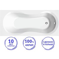 Акриловая ванна C-Bath Salus 130x70 CBQ006002 без гидромассажа