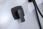 Гигиенический душ со смесителем Lemark Ursus LM7219BL Черный латунь встраиваемый