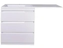 Раковина Style Line Эстет Даллас 140 L СС-00002220 с местом под стиральную машину Белая