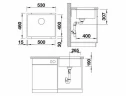 Кухонная мойка Blanco Rotan 500-U 521352 Шампань искусственный камень (литьевой мрамор) встраиваемый