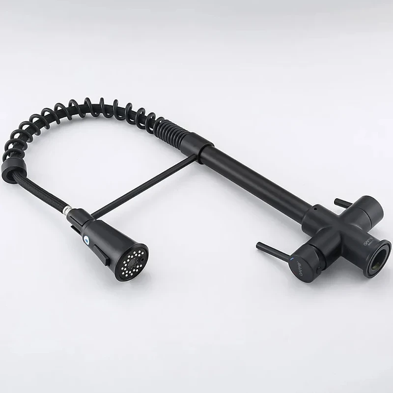 Смеситель для кухни Gappo G4398-66 Черный матовый латунь