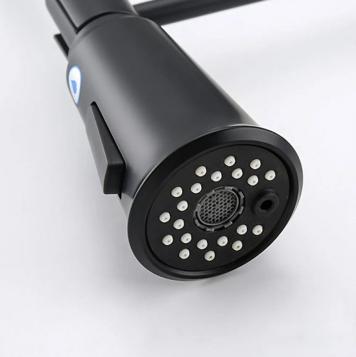 Смеситель для кухни Gappo G4398-66 Черный матовый латунь