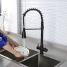 Смеситель для кухни Gappo G4398-66 Черный матовый латунь