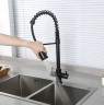 Смеситель для кухни Gappo G4398-66 Черный матовый латунь