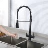 Смеситель для кухни Gappo G4398-66 Черный матовый латунь