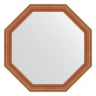 Зеркало Evoform Octagon 66х66 BY 3984 в багетной раме - Бронзовые бусы на дереве 60