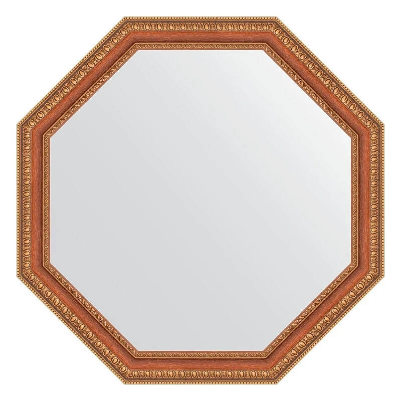Зеркало Evoform Octagon 66х66 BY 3984 в багетной раме - Бронзовые бусы на дереве 60