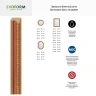 Зеркало Evoform Octagon 66х66 BY 3984 в багетной раме - Бронзовые бусы на дереве 60