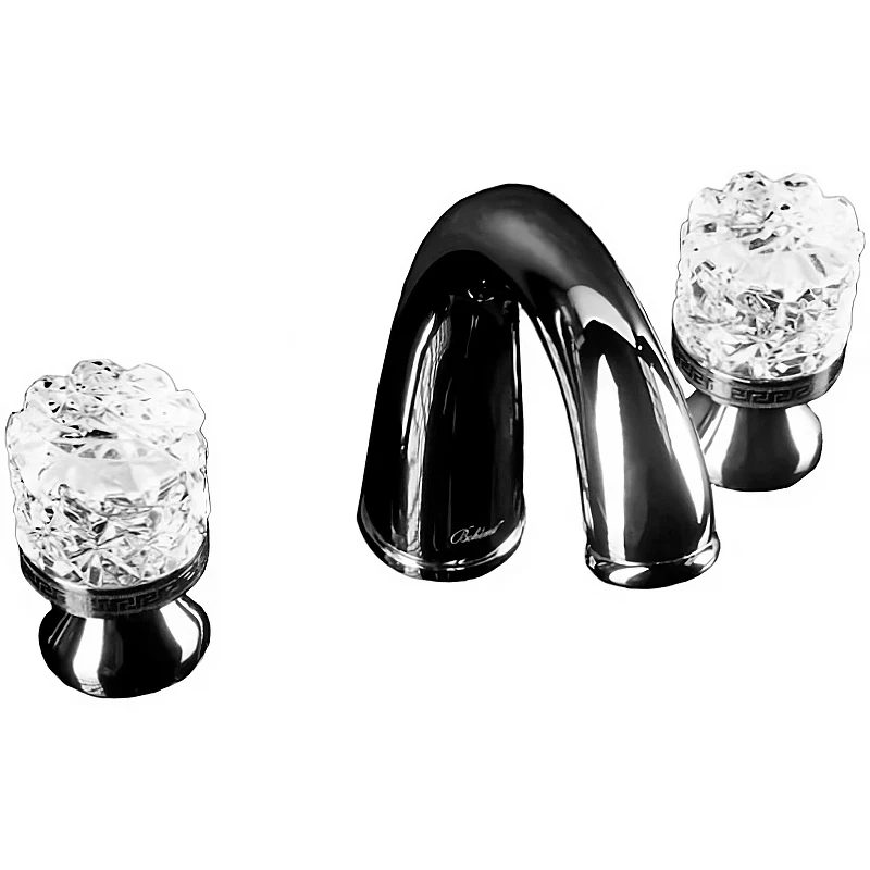 Смеситель для раковины Boheme Crystal 277-CRST Хром латунь