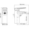 Смеситель для биде WasserKRAFT Lopau 3206 Хром латунь