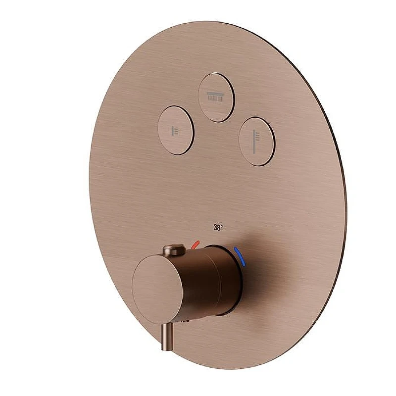 Смеситель для душа Newform X-Steel 316 70427EX.59.067 с термостатом цвет Copper Bronze