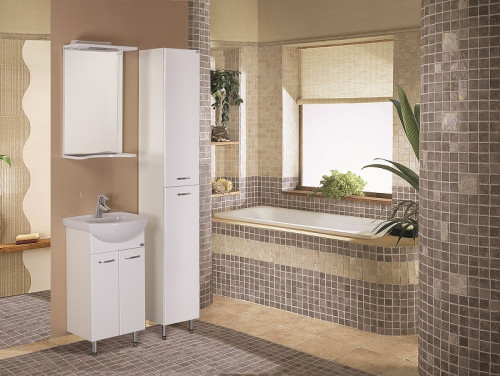 Шкаф пенал Onika Коралл 30.10 403037 Белый МДФ / ЛДСП