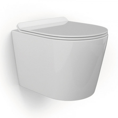 Унитаз beWash Aldo BKWHR001480 подвесной Белый глянец с сиденьем Микролифт фарфор подвесной
