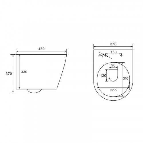 Унитаз beWash Aldo BKWHR001480 подвесной Белый глянец с сиденьем Микролифт фарфор подвесной
