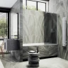 Шторка на ванну Maybah Glass MGV-84-1ш 400x1400 в широком профиле Белый стекло графитовое матовое