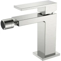 Смеситель для биде Boheme Qubic 476-NB Никель брашированный латунь