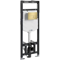 Инсталляция WasserKRAFT Alme 15TLT.010.ME.MG04 для унитаза с клавишей смыва Золото матовое
