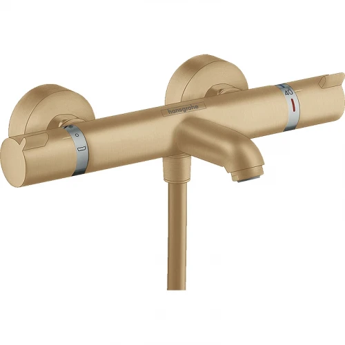 Смеситель для ванны Hansgrohe Ecostat Comfort 13114140 с термостатом Шлифованная бронза латунь на стену