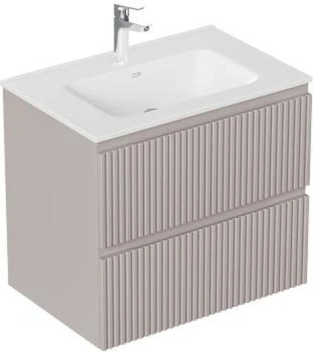 Тумба с раковиной Aquanet Джейн 2.0 70 378308 подвесная цвет Мокко