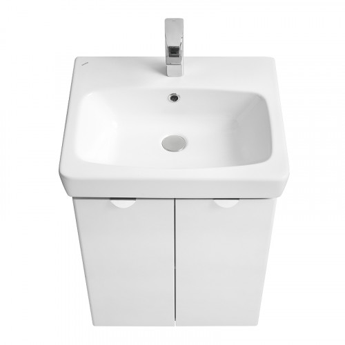 Тумба под раковину Aquaton Скай 55 1A238101SY010 подвесная Белый МДФ / ЛДСП