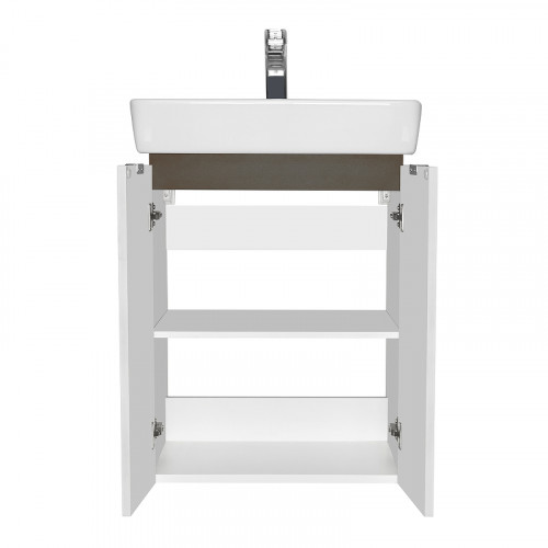 Тумба под раковину Aquaton Скай 55 1A238101SY010 подвесная Белый МДФ / ЛДСП