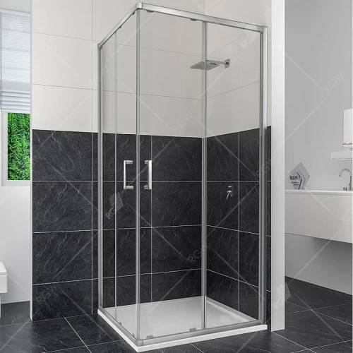 Душевой уголок RGW Classic CL-34 80х80 32093488-11 профиль Хром стекло прозрачное