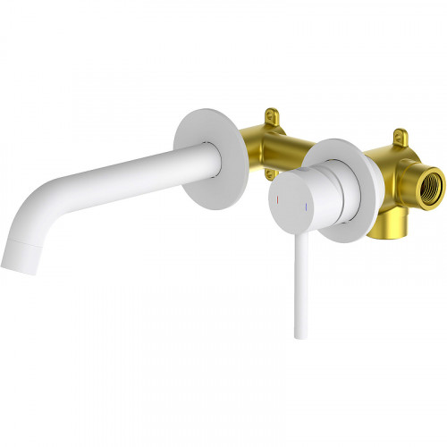 Смеситель для раковины Timo Saona 2372/16SM Белый матовый латунь встраиваемый