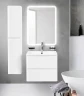 Тумба под раковину BelBagno ALBANO-600-2C-SO-BL подвесная Bianco Lucido МДФ / ЛДСП