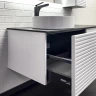 Тумба с раковиной Comforty Геленджик 120 00-00018707 подвесная Белая матовая