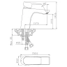 Смеситель для раковины WesnaArt Briz BRI20-210 Хром