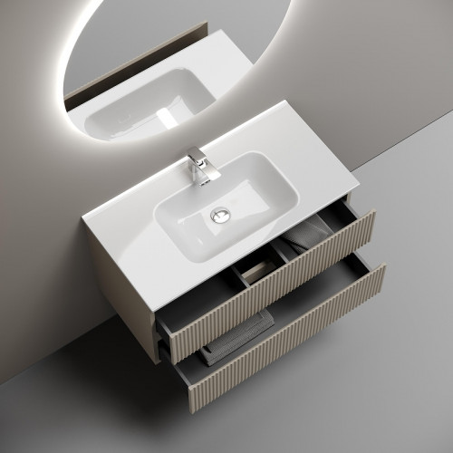 Тумба под раковину Sancos Snob R 90 SNR90CE подвесная Beige Soft