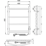 Электрический полотенцесушитель Laris Классик П4 400x500 R 73207641 Хром