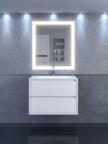 Тумба под раковину Uperwood Next Premium 70 3930205153 подвесная цвет Белый матовый