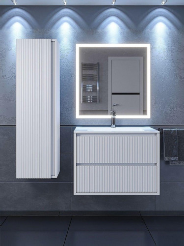 Тумба под раковину Uperwood Next Premium 70 3930205153 подвесная цвет Белый матовый