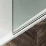 Шторка на ванну Maybah Glass MGV-600-5 800x1400 поворотная на монопетле Хром матовый стекло прозрачное
