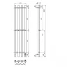 Электрический полотенцесушитель APEXTERMO Sirius 1100x180 SR10113GN цвет Оружейная сталь