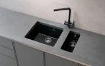 Кухонная мойка Ulgran Quartz Underground 160-07 Уголь искусственный камень (литьевой мрамор) встраиваемый