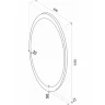 Зеркало Континент Lily 600х1050 ЗЛП494 с подсветкой с сенсорным выключателем стекло