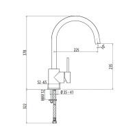 Смеситель для кухни Gattoni Oval 2966/29C0 Хром латунь