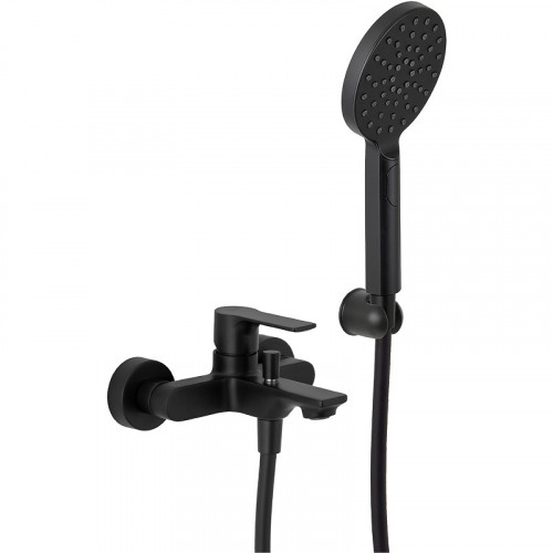 Смеситель для ванны Remer Energy EY02NO Черный матовый латунь на стену