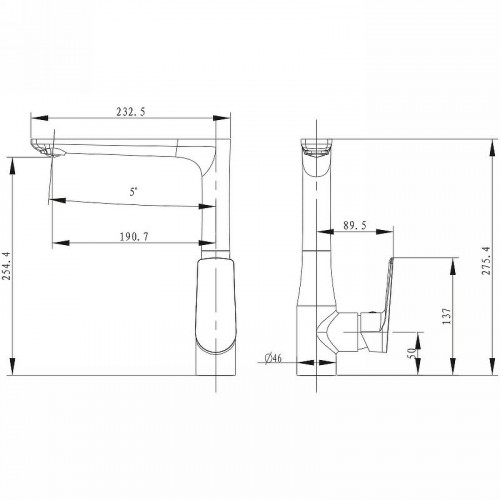 Смеситель для кухни Kaiser Atrio 60044 Белый Хром латунь