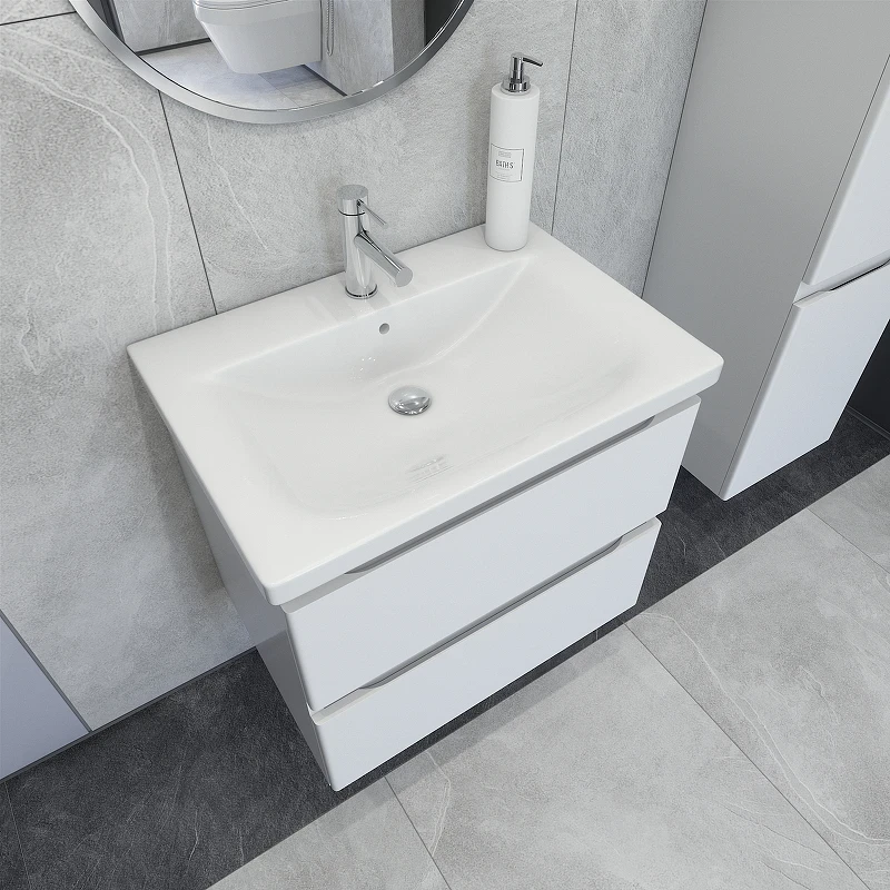 Тумба под раковину Caprigo Forte 65 36110-SF027 подвесная цвет Белый