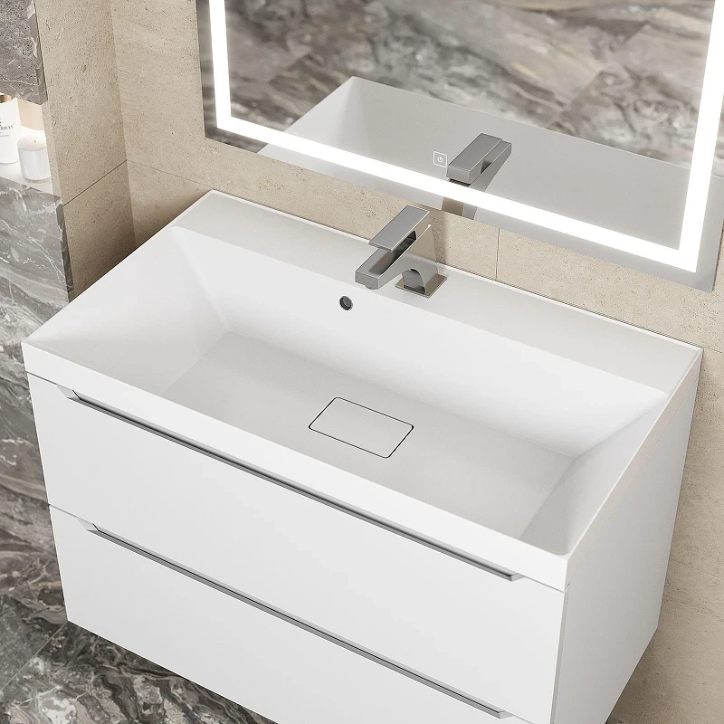 Раковина Uperwood Classic New 80 291021040 цвет Белый глянцевый