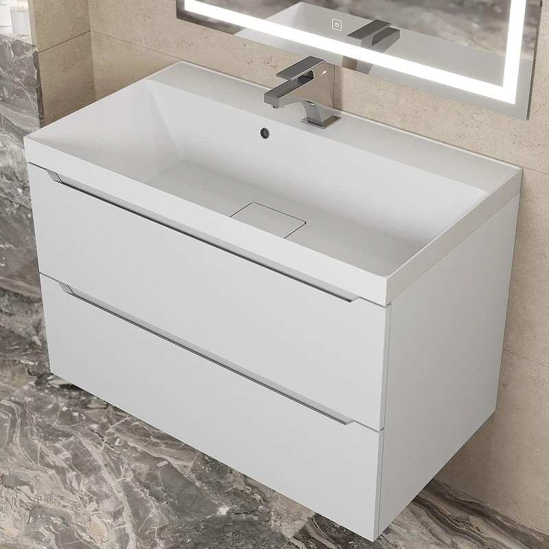 Раковина Uperwood Classic New 80 291021040 цвет Белый глянцевый