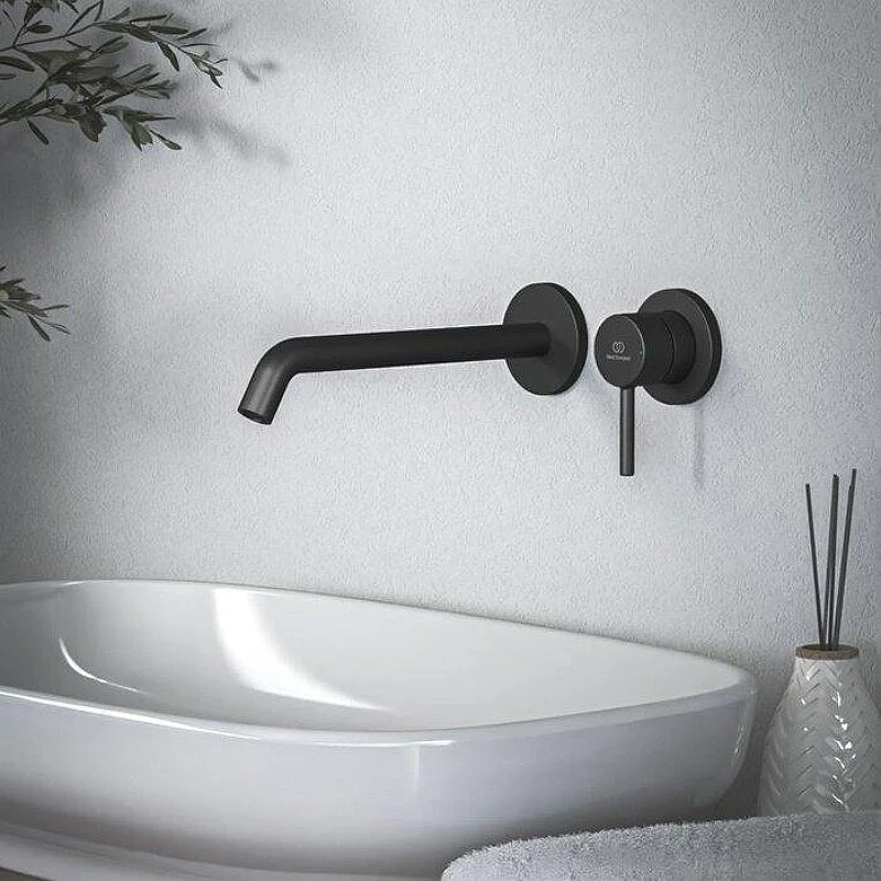 Смеситель для раковины Ideal Standard Ceraline Nuovo BD848XG цвет Черный матовый