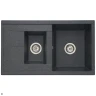 Кухонная мойка Aquaton Делия 87 1A716232DE210 Графит искусственный камень (литьевой мрамор) встраиваемый